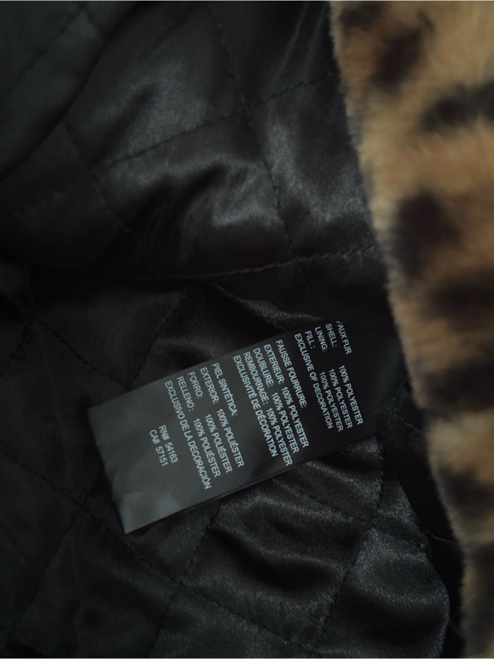 Kensie Leopard Print Faux Fur Short Jacket - Picture 7 of 7